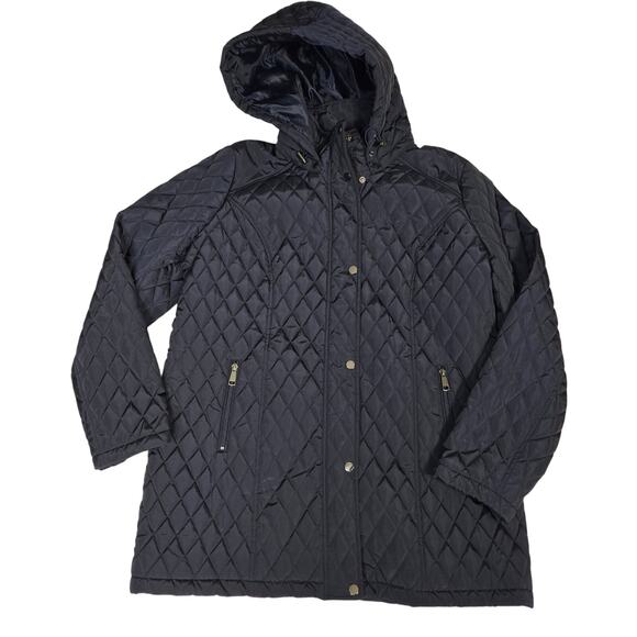 S.E.B. by Sebby Quilted Navy Jacket, Women, Size XL - Picture 9 of 13